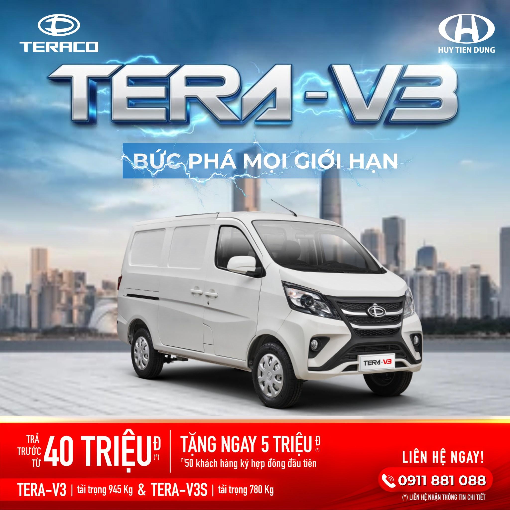 TERA-V3 / TERA-V3S – Giải Pháp Xe Tải Van Linh Hoạt Cho Mọi Cung Đường